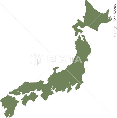 日本地図 127152263