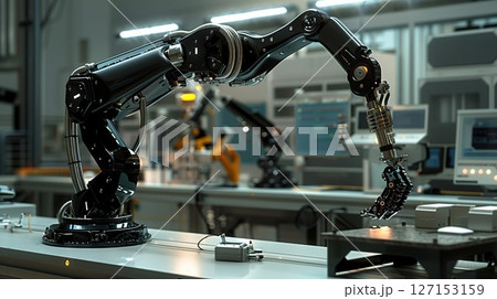 Robot production. Industry of the future. Technological concept. generative ai. 127153159
