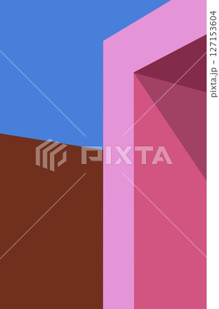 Geometric Architecture perspective building design vector illustration background. Colorful design for wall art, decoration, cards, poster and print. Geometric Architecture perspective building design vector illustration background. Colorful design for wall art, decoration, cards, poster and print. 127153604
