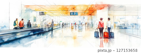 空港・旅行(イラスト) 空港・旅行(イラスト) 127153658