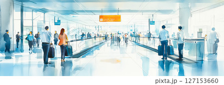 空港・旅行(イラスト) 空港・旅行(イラスト) 127153660