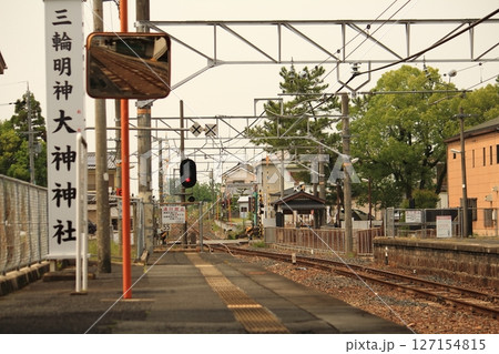 JR桜井線で大神神社（おおみわじんじゃ）の最寄り駅　三輪駅（みわえき） 127154815