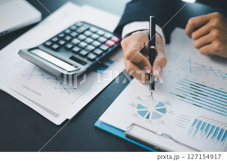 Business growth, decided to invest money in stock market, financial strategies and banking expertise to income substantial stack of investment capitalize on trade opportunities within economy return. 127154917