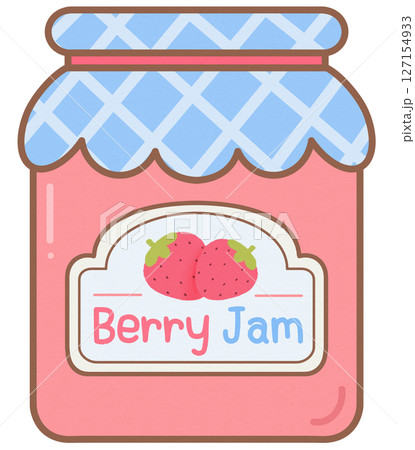 Mixed Berry Strawberry Jam cute bottle 127154933