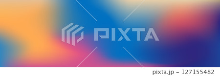 Blurred large panoramic summer background multicolored gradient 127155482