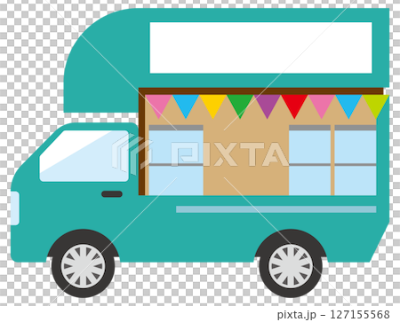 廚房車插圖 127155568