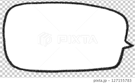 手書き風シンプルの四角ふきだし 127155783