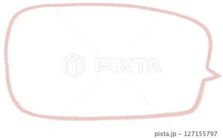 手書き風シンプルの四角ふきだし 127155797