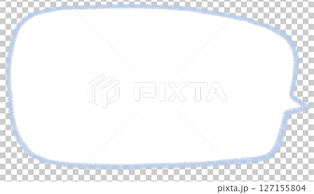 Handwritten simple square speech bubble Handwritten simple square speech bubble 127155804