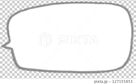 Handwritten simple square speech bubble 127155853