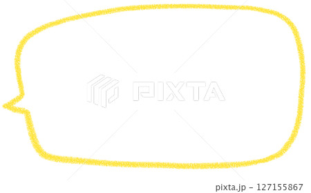 手書き風シンプルの四角ふきだし 127155867