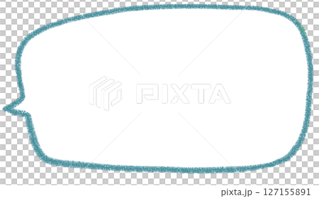 Handwritten simple square speech bubble 127155891