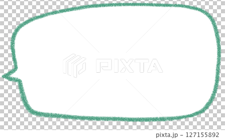 Handwritten simple square speech bubble 127155892