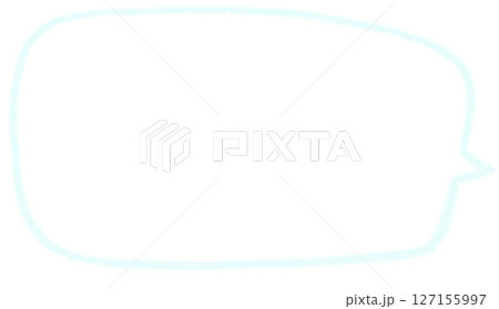 手書き風シンプルの四角ふきだし 127155997