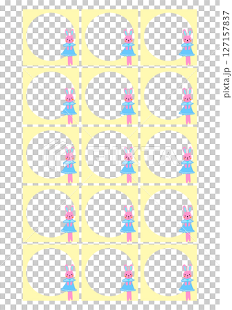 A4尺寸粉紅兔子留言卡（15張） 127157837
