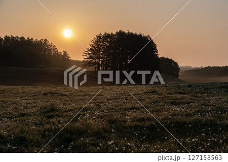 絶景十勝大地の朝 絶景十勝大地の朝 127158563