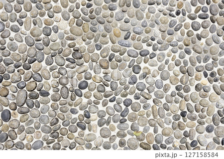 自然石 洗い出し仕上げ 背景素材 テクスチャ 127158584