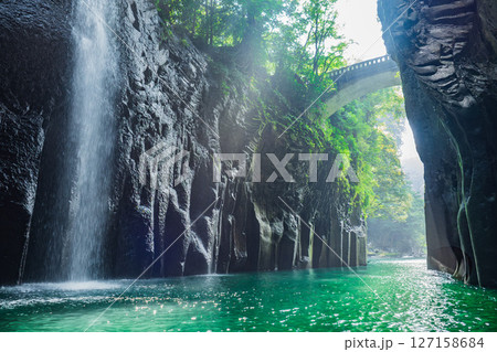 高千穂峡の風景 高千穂峡の風景 127158684