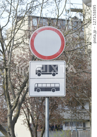 A traffic sign A traffic sign 127158895