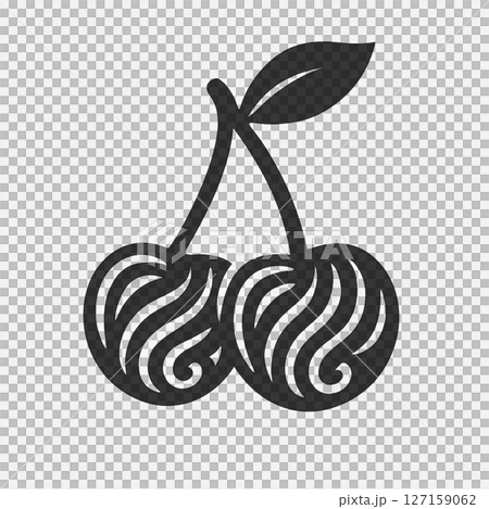 時尚櫻桃標誌素材 時尚櫻桃標誌素材 127159062