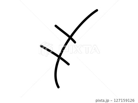 黒の笑いや騒がしいイメージの漫符アイコン 127159126