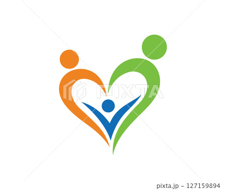 Family Logo Template Design Vector, Emblem, Design Concept, Creative Symbol, Icon 127159894