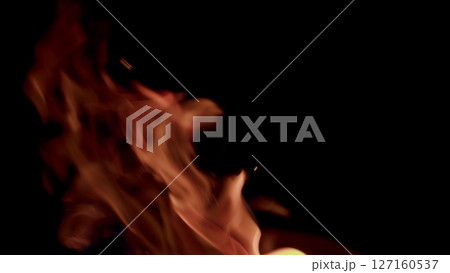 Captivating Flames An Abstract Representation of Fluid Fire Motion and Energetic Dynamics 127160537