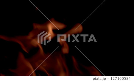 Dynamic Flames Delightfully Dancing Gracefully in the Mysterious Darkness of the Night Sky Dynamic Flames Delightfully Dancing Gracefully in the Mysterious Darkness of the Night Sky 127160584
