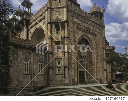 Majestic Historic Building with Intricate Stone Architecture, Chennai, Tamil Nadu. 127160617
