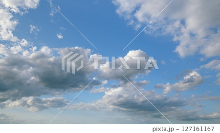 A Beautiful, Cloudy Sky Bringing Wonder and Majesty Over a Clear Horizon Awaits Us 127161167