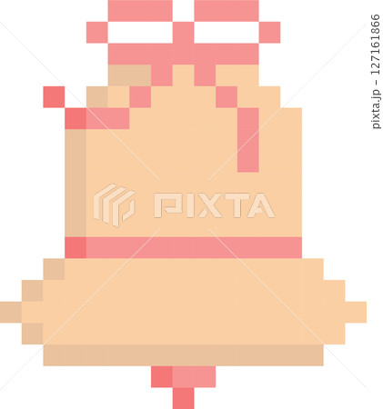 bell 8bit pixel art, flat icon design png illustration 127161866