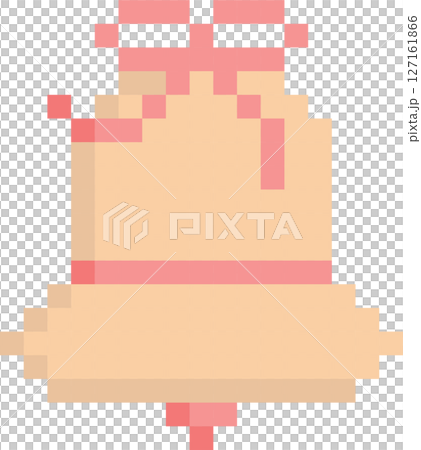 bell 8bit pixel art, flat icon design png illustration 127161866