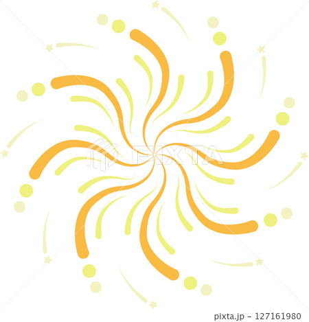 シンプルな花火のイラスト 127161980