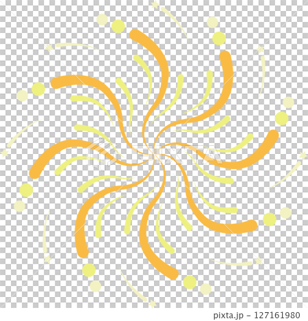 シンプルな花火のイラスト 127161980
