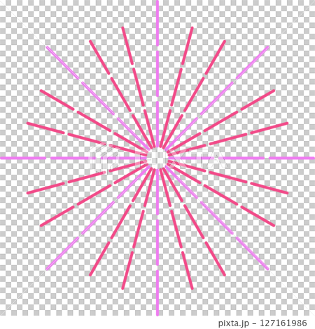 シンプルな花火のイラスト 127161986