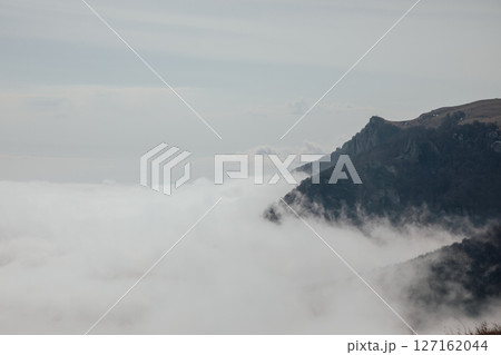 scenery of the mountain in the clouds 127162044