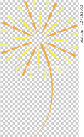 シンプルな花火のイラスト シンプルな花火のイラスト 127162052