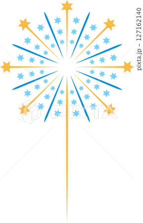 シンプルな花火のイラスト シンプルな花火のイラスト 127162140