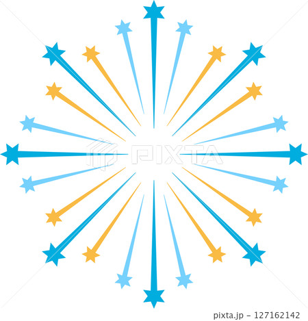 シンプルな花火のイラスト 127162142