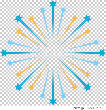 シンプルな花火のイラスト 127162142