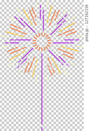 シンプルな花火のイラスト シンプルな花火のイラスト 127162156