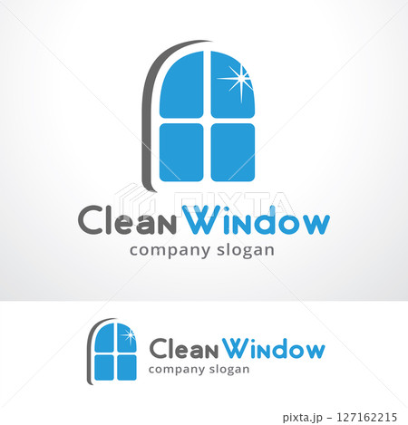 Window Logo Template Design Vector, Emblem, Design Concept, Creative Symbol, Icon 127162215