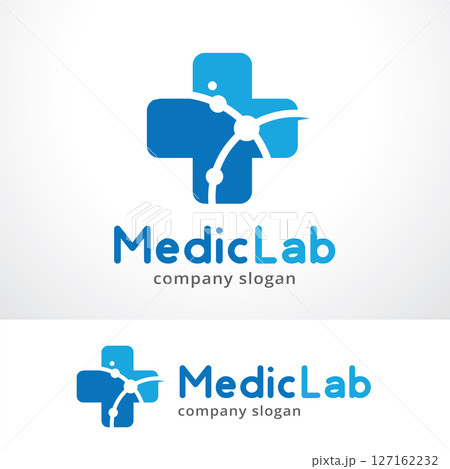Medic Lab Logo Template Design Vector, Emblem, Design Concept, Creative Symbol, Icon 127162232