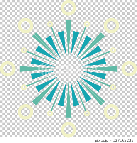シンプルな花火のイラスト 127162235