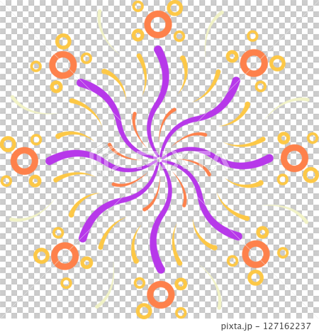 シンプルな花火のイラスト 127162237