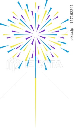 シンプルな花火のイラスト シンプルな花火のイラスト 127162241