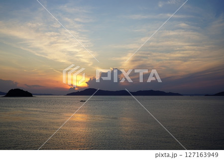 瀬戸内海の夕景 瀬戸内海の夕景 127163949