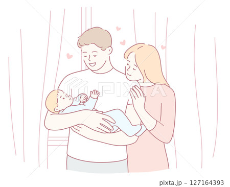 Joyful Family Bonding Captivating and Adorable Moments Captured with Our Newborn Baby 127164393
