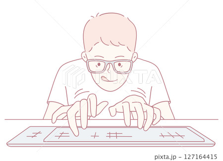 An Enthusiastic and Passionate Coder Currently at Work, Focusing on My Keyboard Skills An Enthusiastic and Passionate Coder Currently at Work, Focusing on My Keyboard Skills 127164415