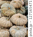 Pile of Fresh Pumpkins Ready for Harvest 127165471